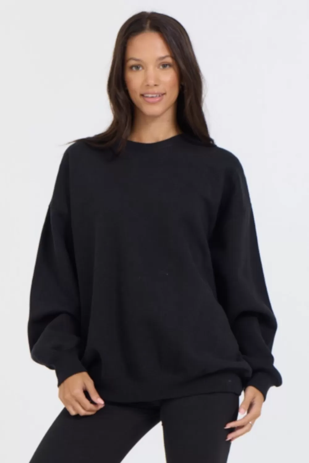 Vintage Havana Black Proweave Crewneck