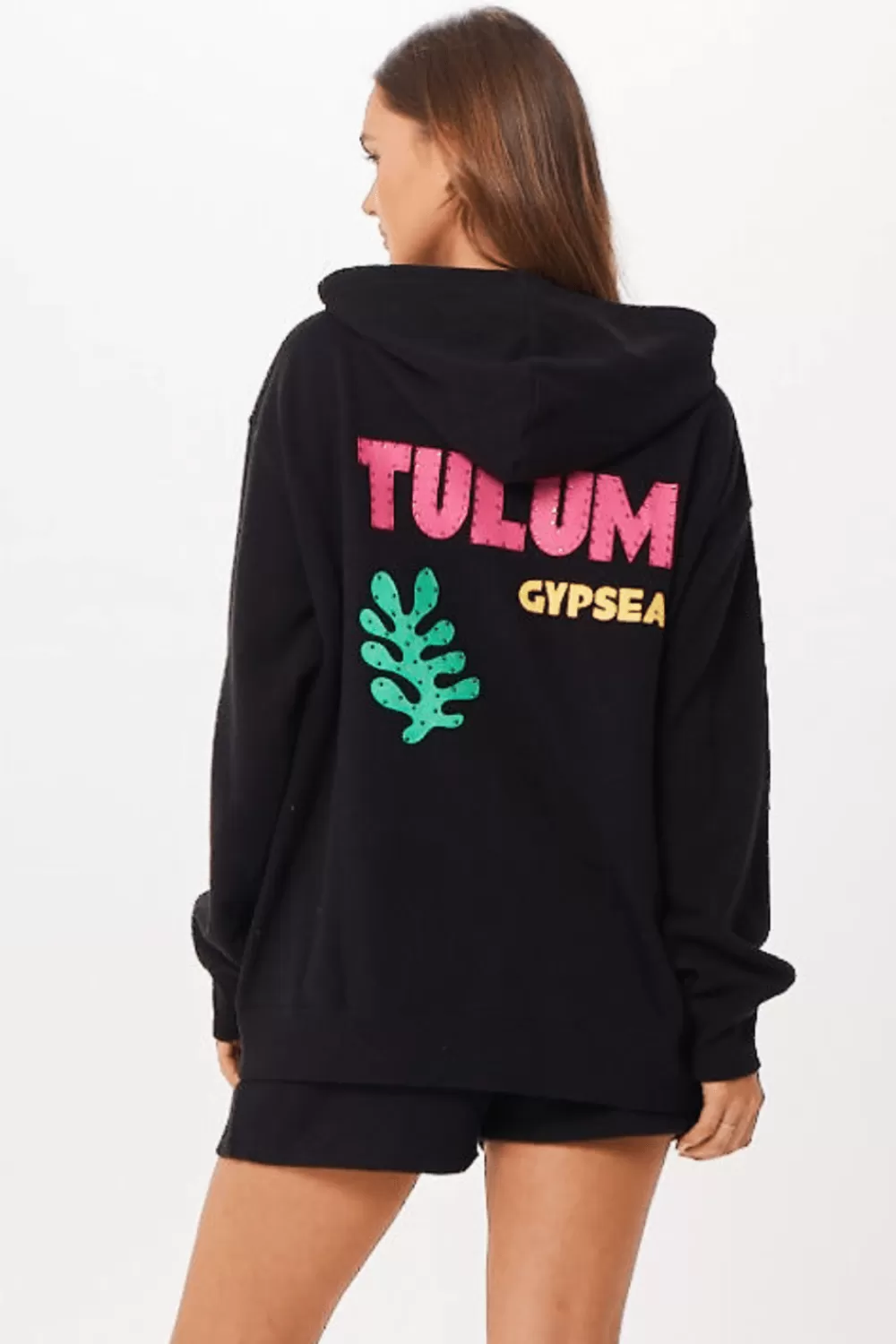 Vintage Havana Black Tulum Jet Setter Surf Wash Zip Up