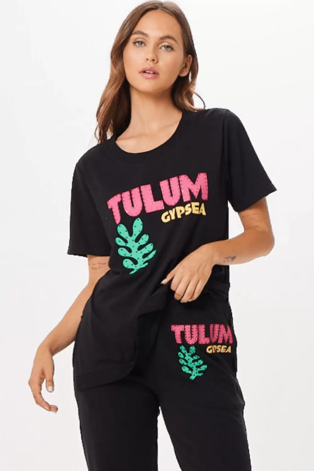 Vintage Havana Black Tulum Jet Setter T-Shirt