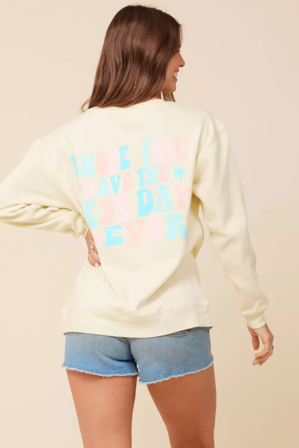 Vintage Havana Bridesmaid Lemon Surf Wash Crewneck Sweatshirt