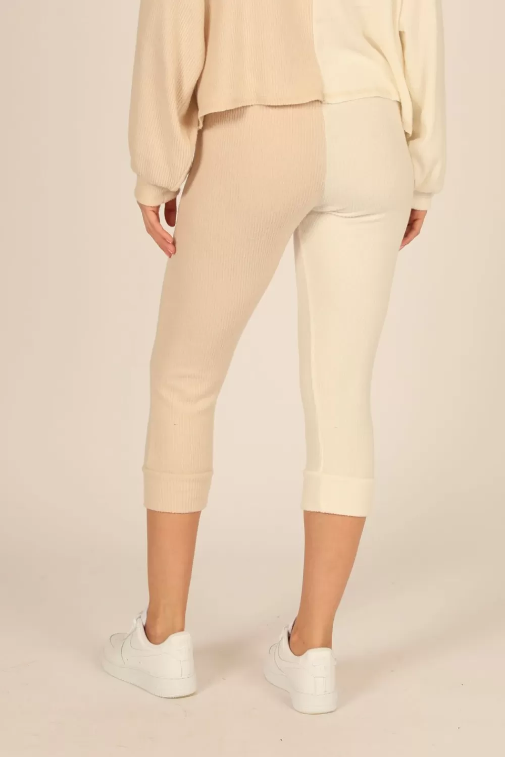 Vintage Havana Brushed Hacci Rib Split Jogger