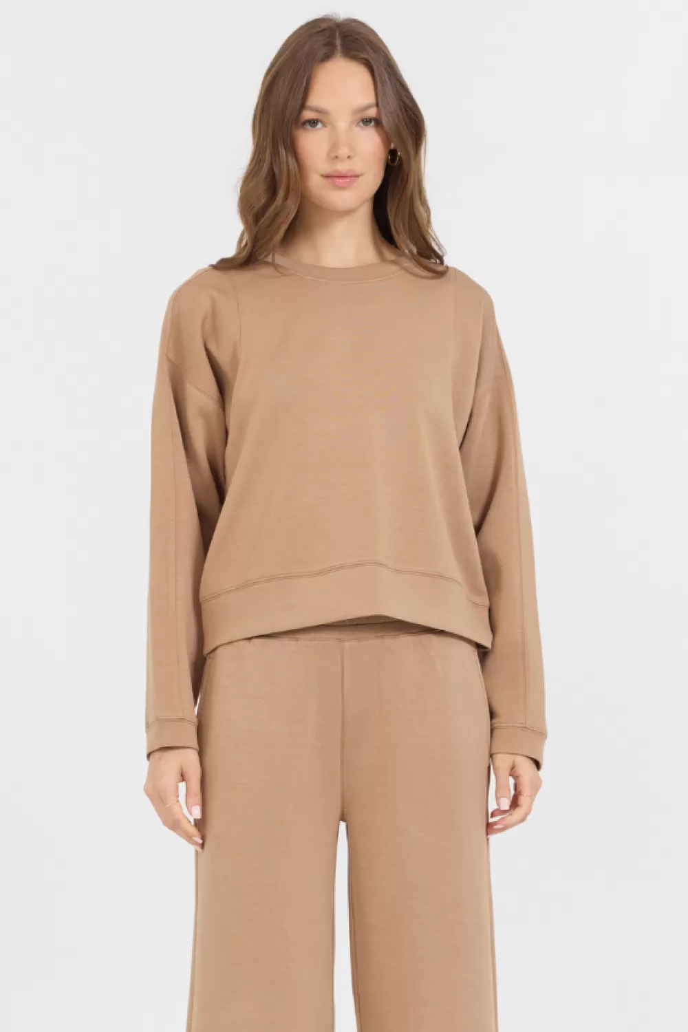 Vintage Havana Caramel Cloud Fleece Crewneck