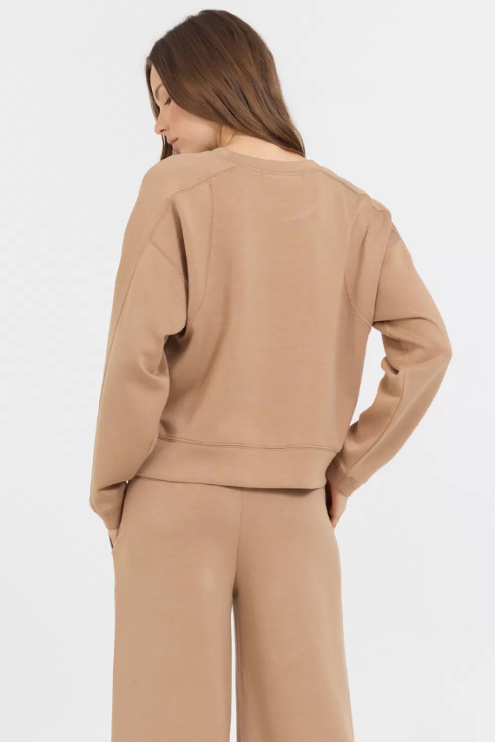 Vintage Havana Caramel Cloud Fleece Crewneck