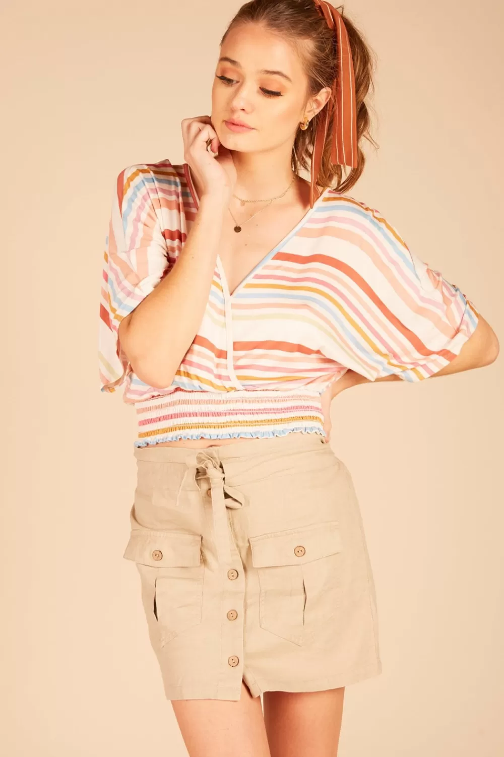 Vintage Havana Cargo Mini Skirt