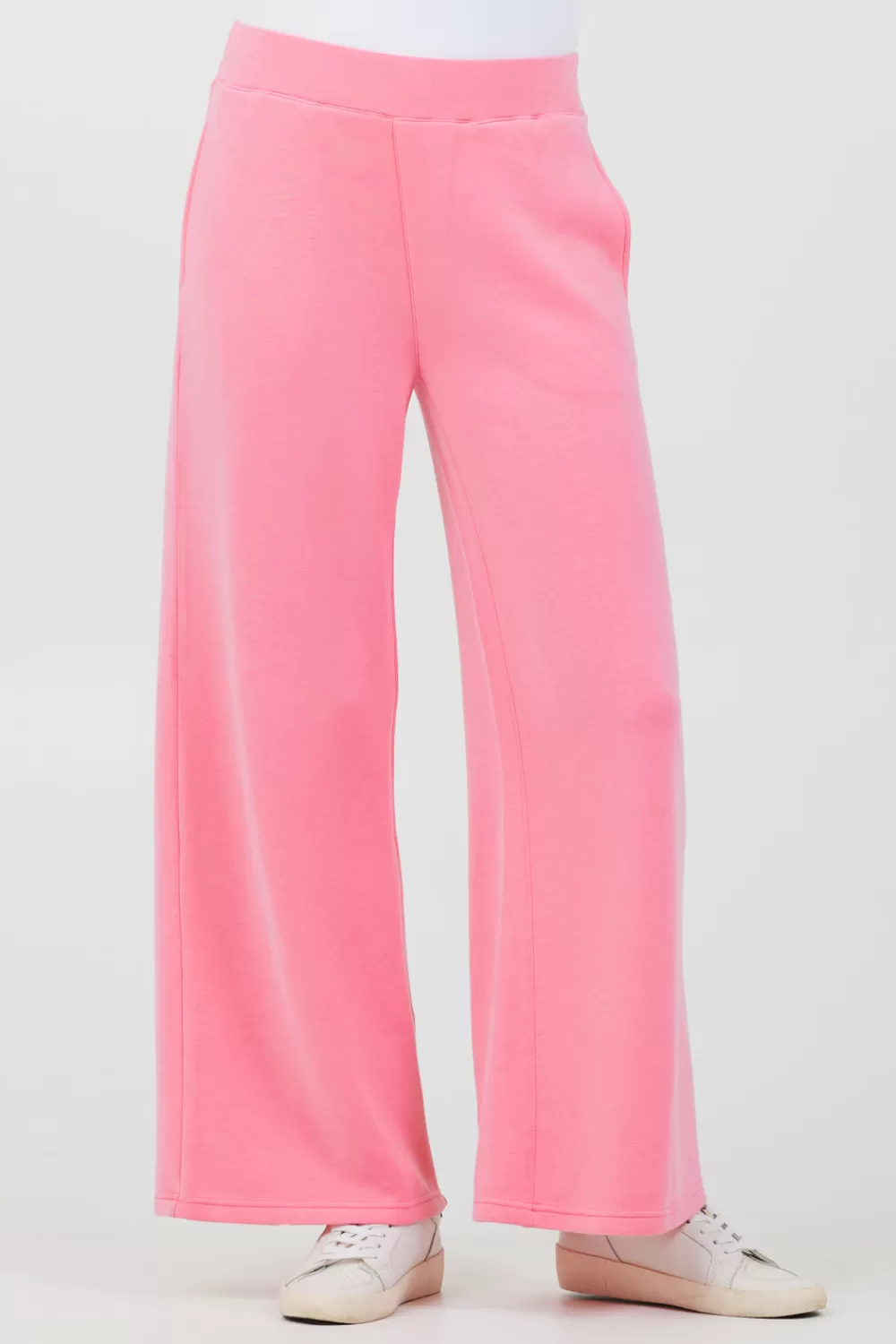 Vintage Havana Coastal Coral Cloud Fleece Flare Pants