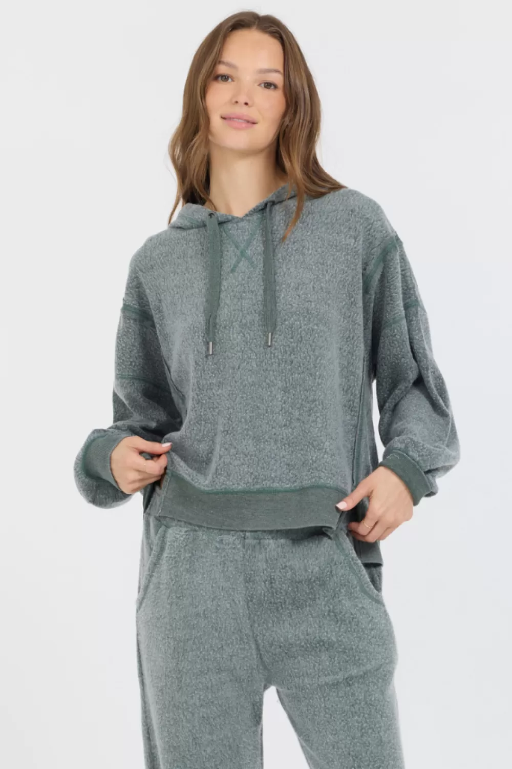 Vintage Havana Dark Forest Reverse Fleece Hoodie