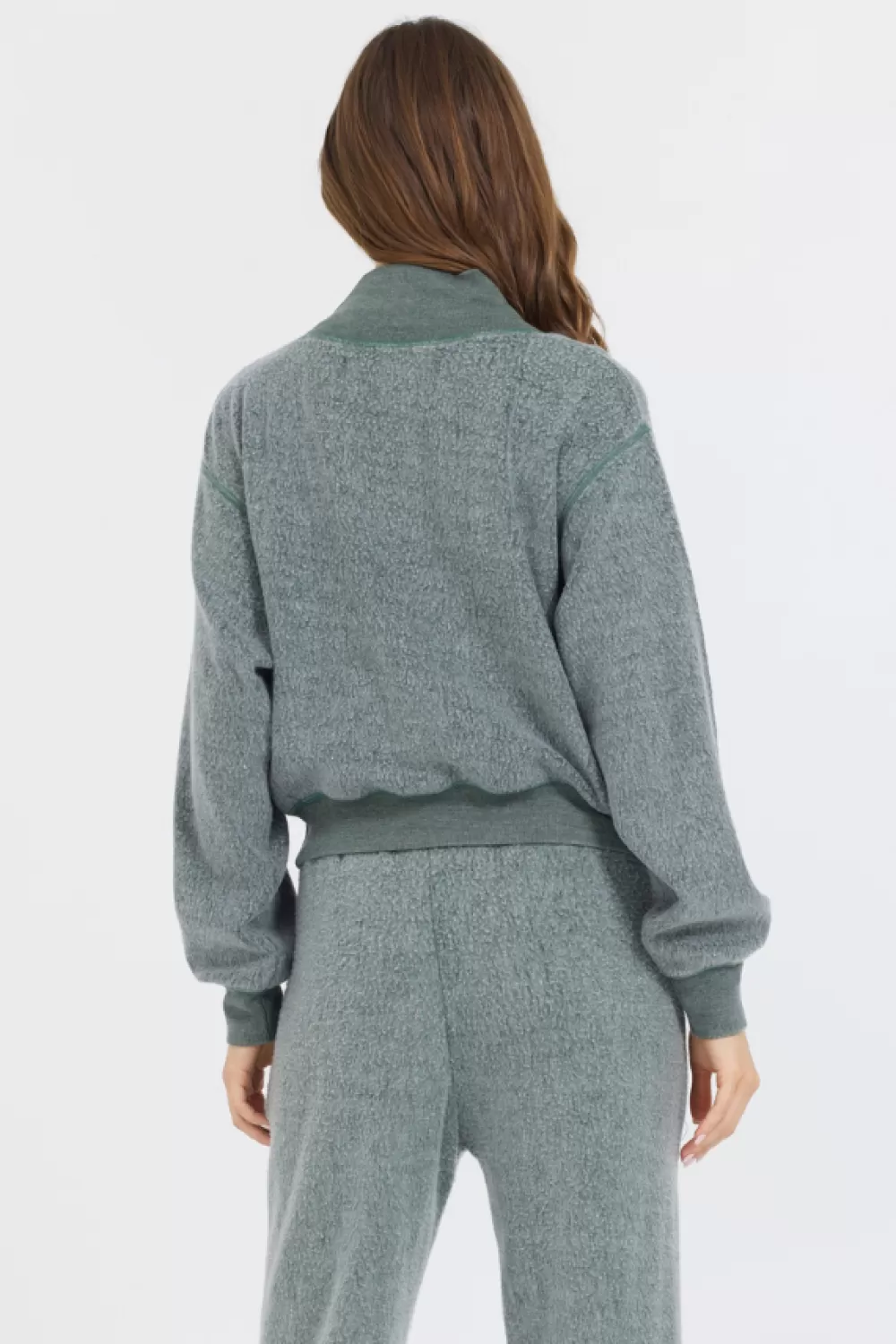 Vintage Havana Dark Forest Reverse Fleece Mock Neck