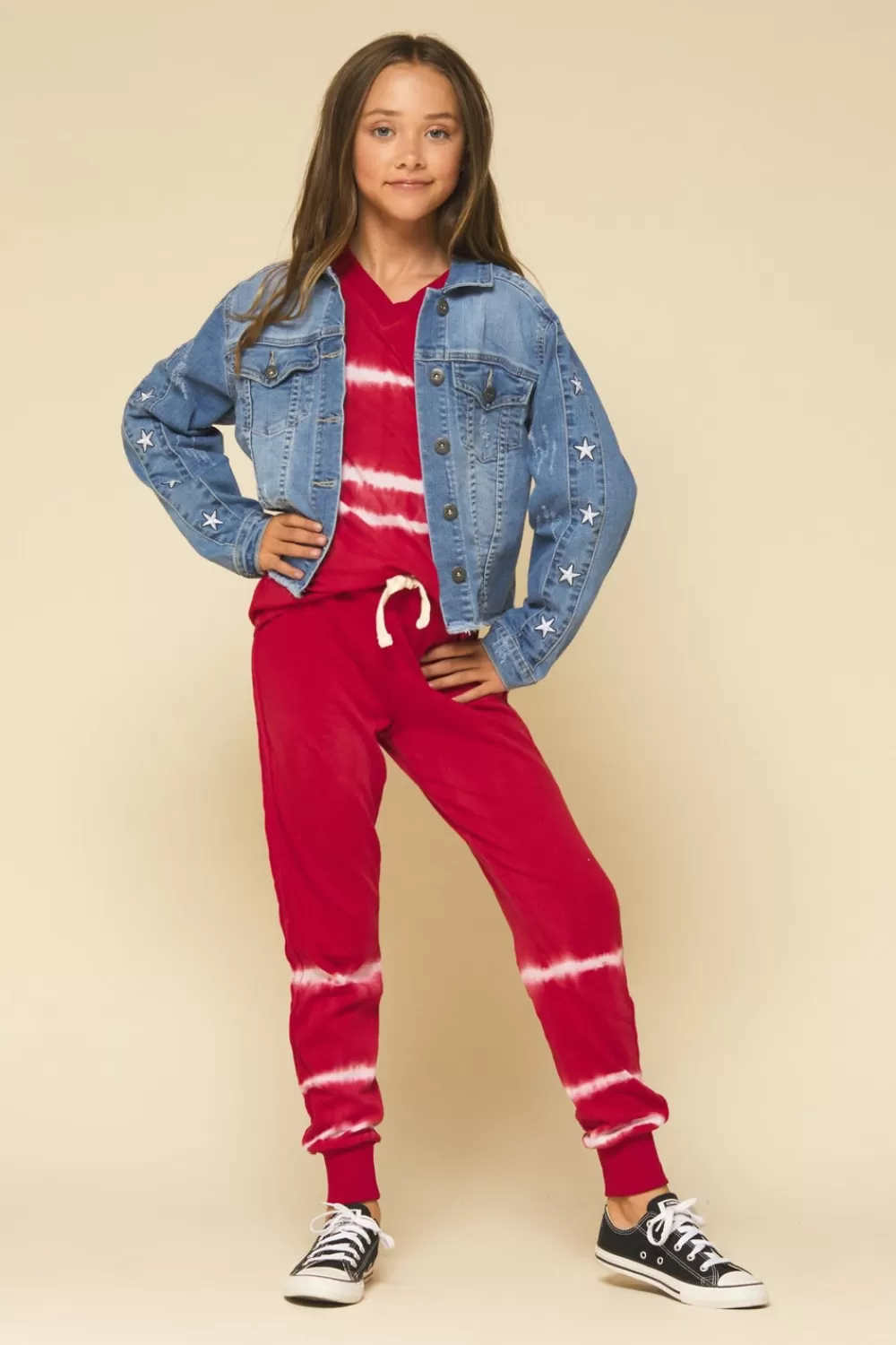 Kids Vintage Havana DENIM JACKET WITH STARS