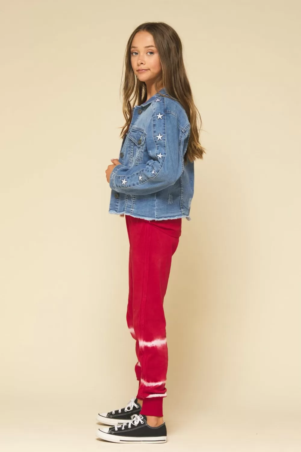 Kids Vintage Havana DENIM JACKET WITH STARS