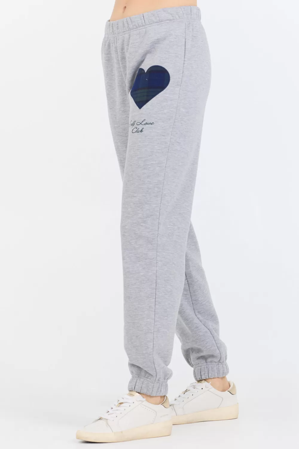 Vintage Havana Heather Grey Essential Fleece Jogger W/ Self Love Club Jogger