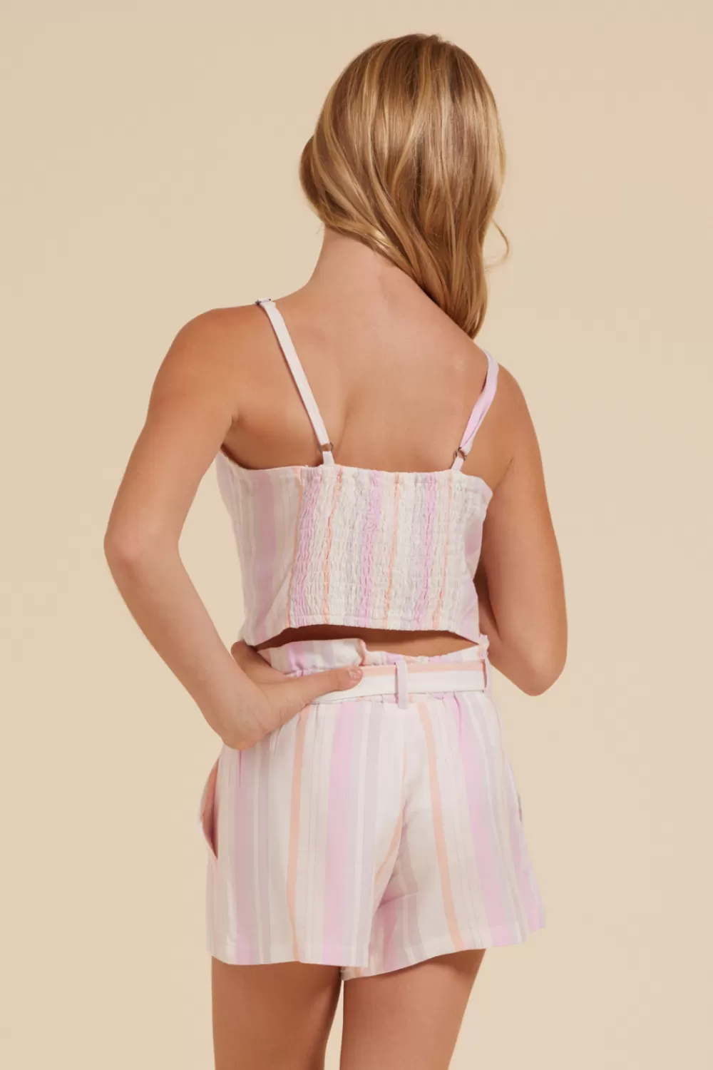 Kids Vintage Havana Keyhole Crop Top