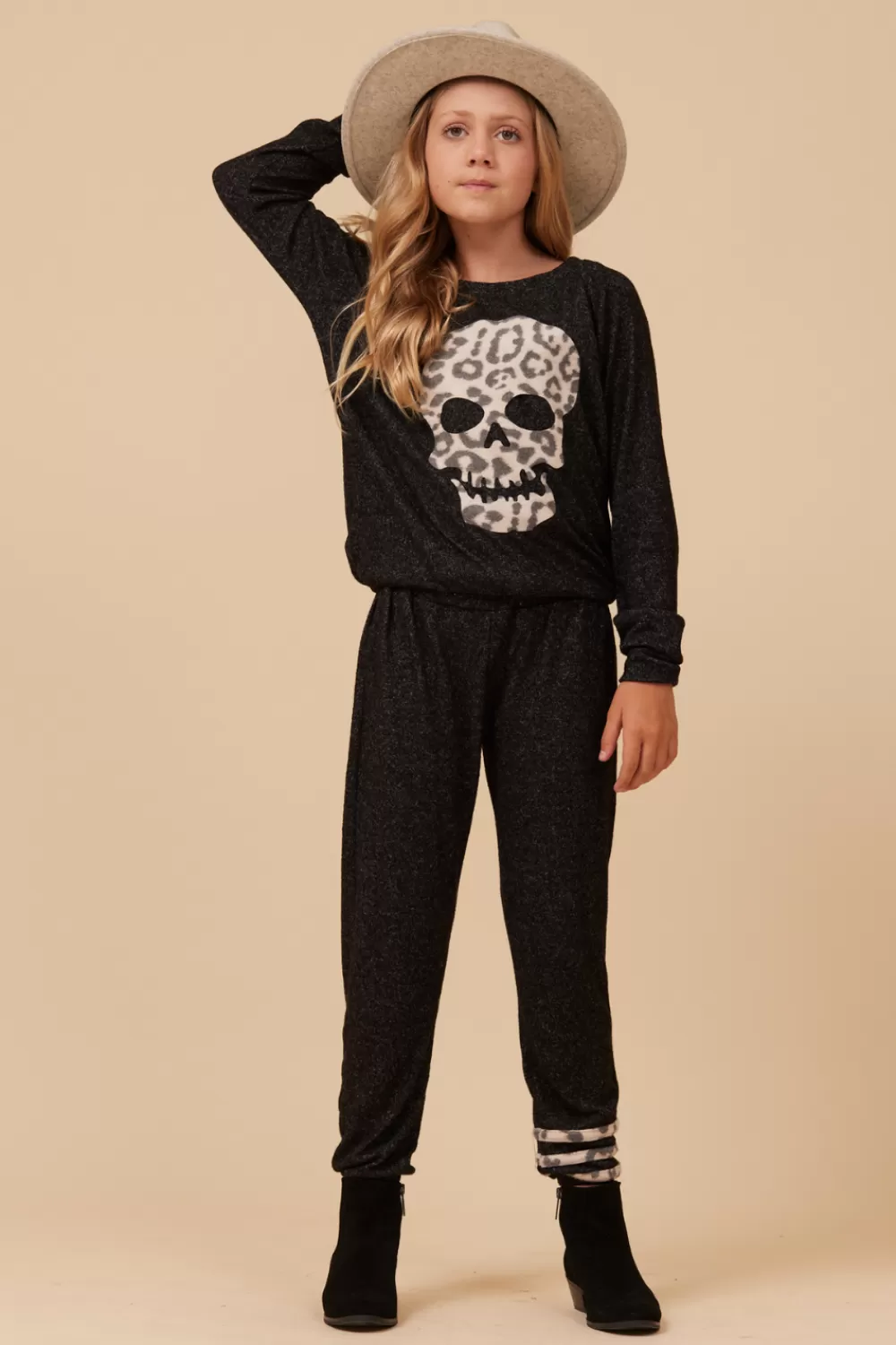 Kids Vintage Havana LEOPARD STRIPE HACCI JOGGER
