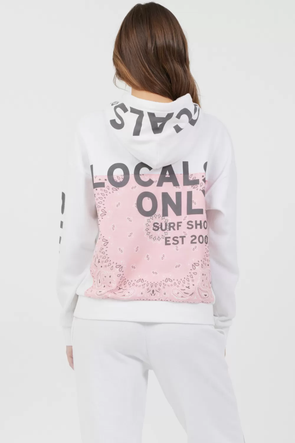 Vintage Havana Locals Only Bandana Patch Hoodie