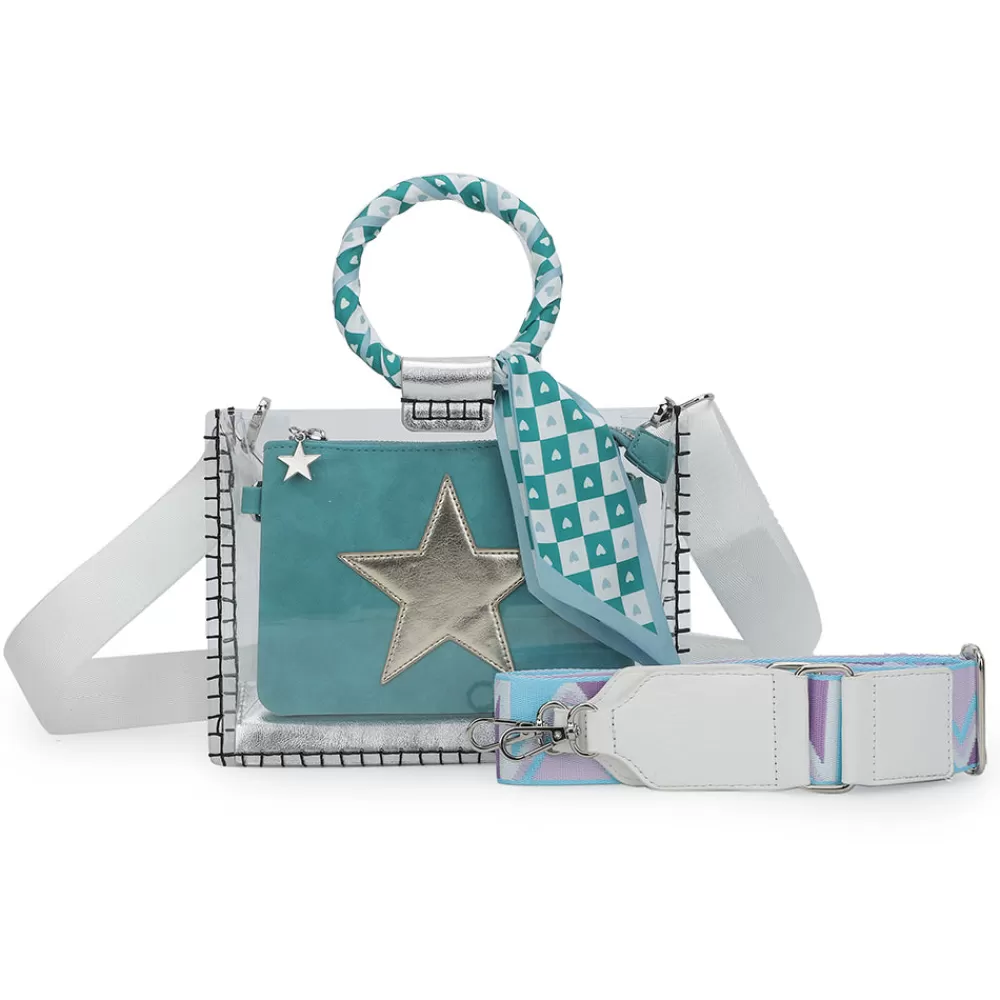 Vintage Havana MINI MOLLY - SCARF TURQUOISE