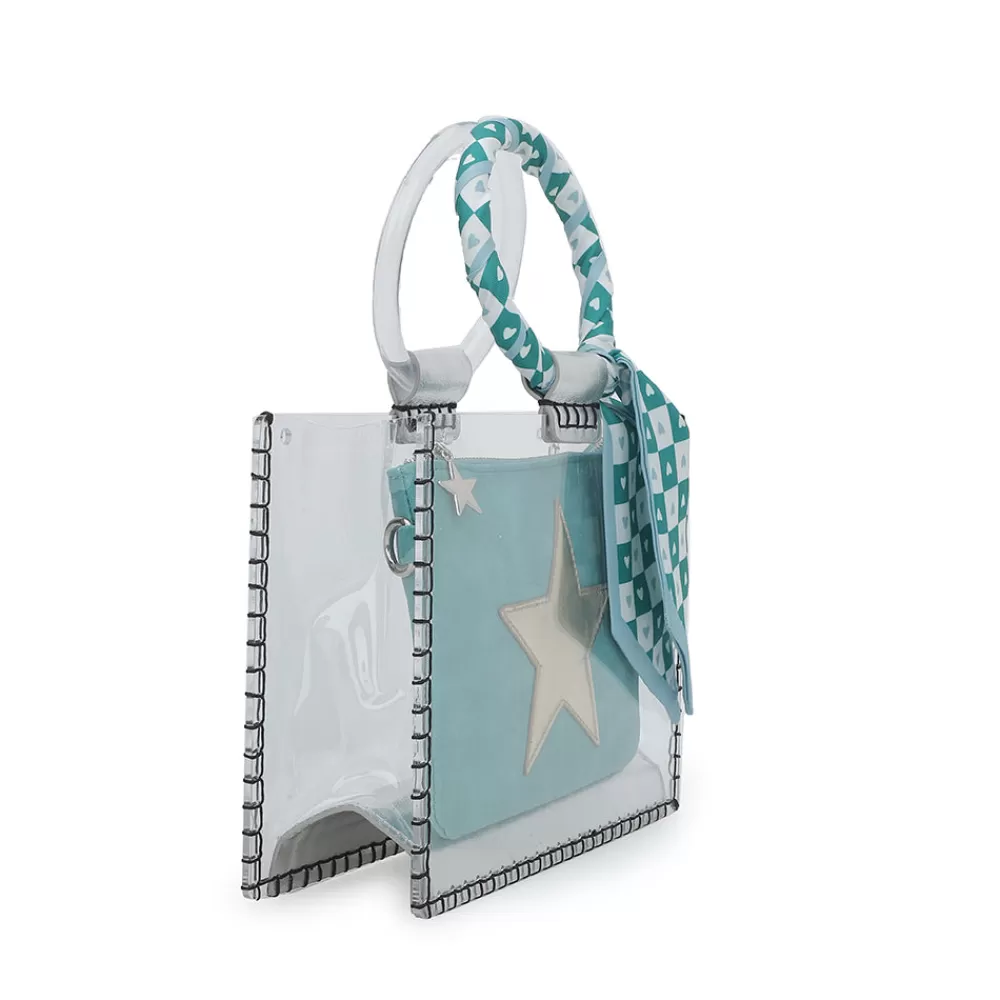 Vintage Havana MINI MOLLY - SCARF TURQUOISE