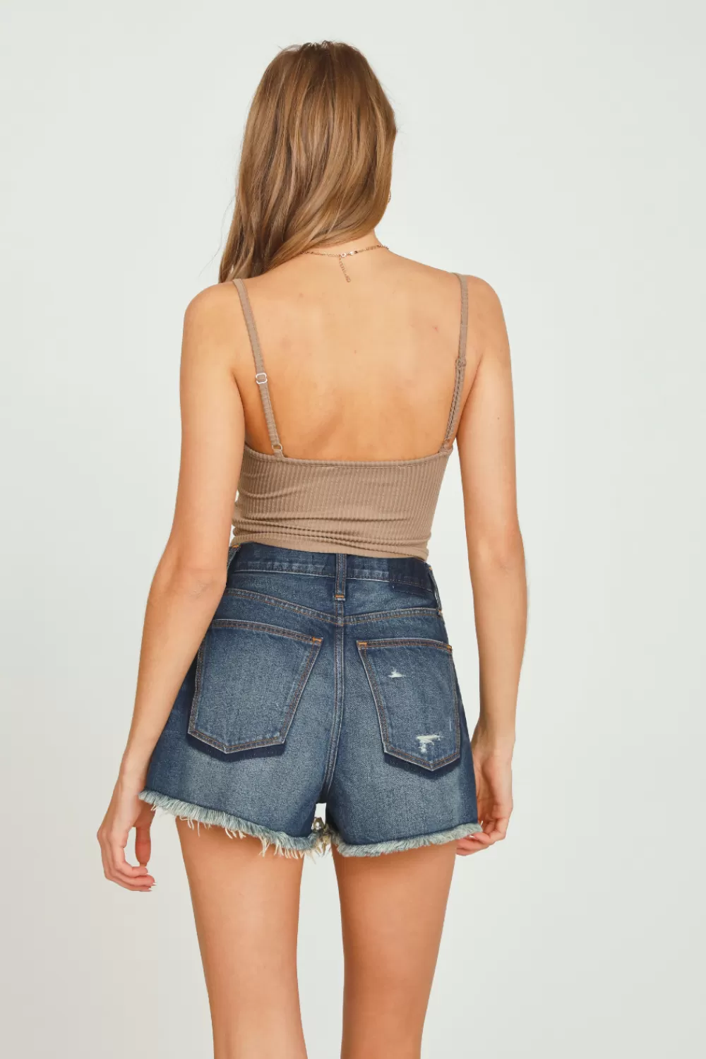 Vintage Havana Mushroom Double Twist Front Top