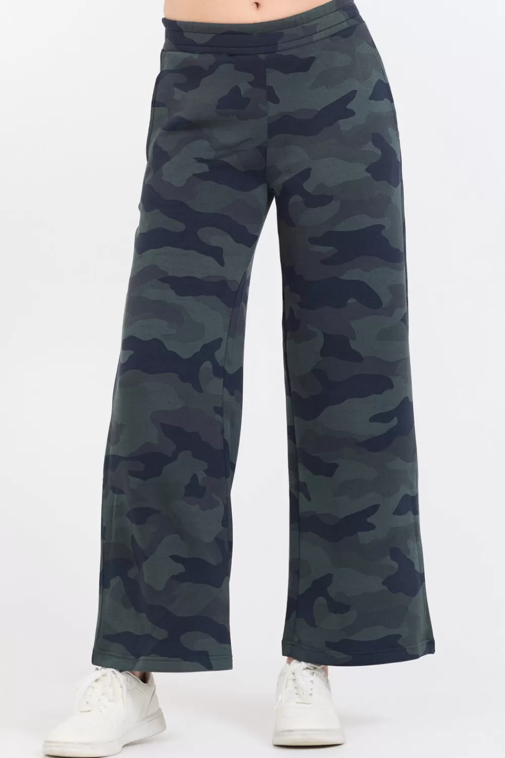 Vintage Havana Onyx Camo Printed Cloud Fleece Flare Pant