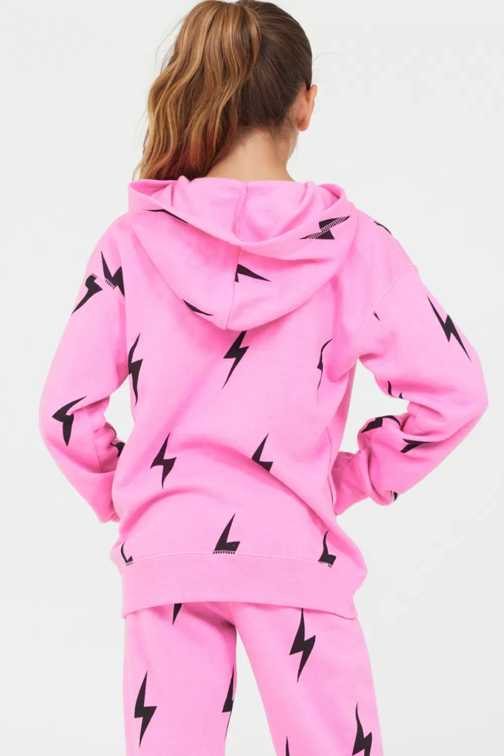 Vintage Havana Pink Lightning Bolt Hoodie