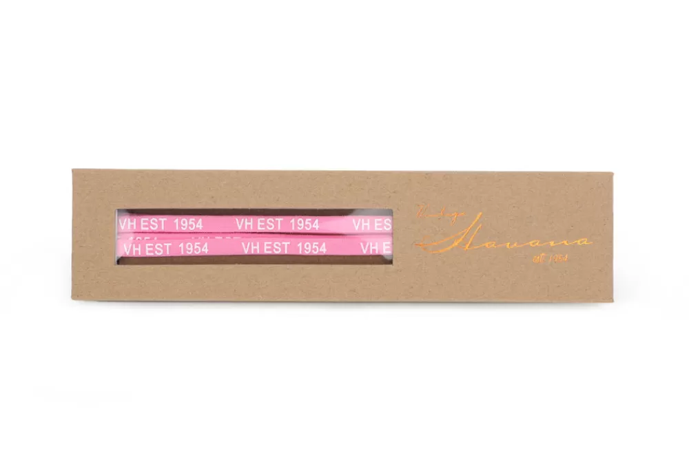 Vintage Havana PINK WHITE SILVER TIP LACES