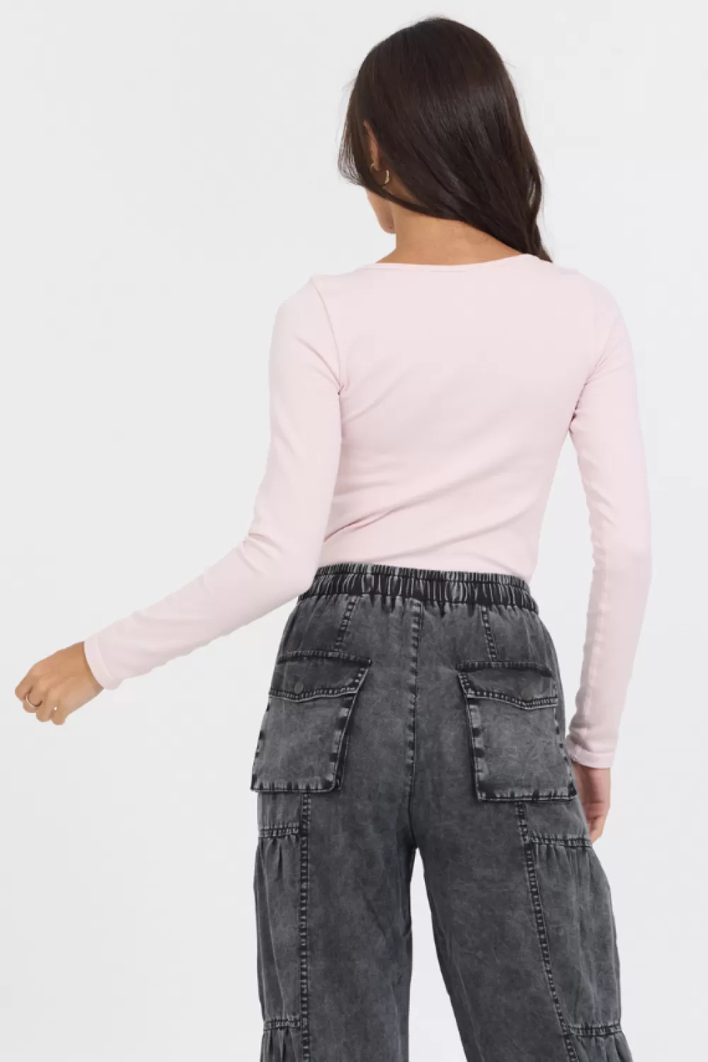 Vintage Havana Soft Pink Seamless Long Sleeve Tee