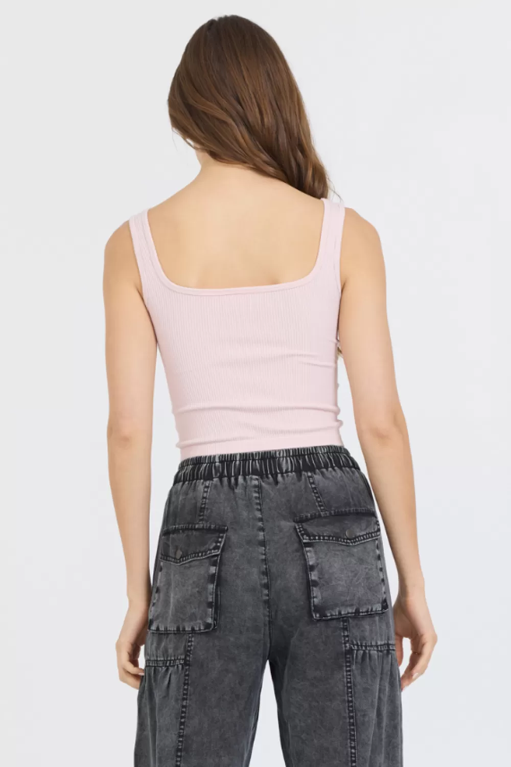 Vintage Havana Soft Pink Seamless Tank Top