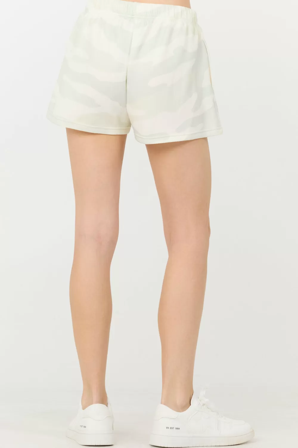 Vintage Havana Spring Camo Printed Cloud Fleece Shorts