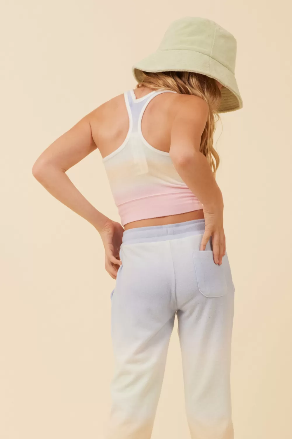 Kids Vintage Havana Sunstruck Ombre Racerback Crop Top