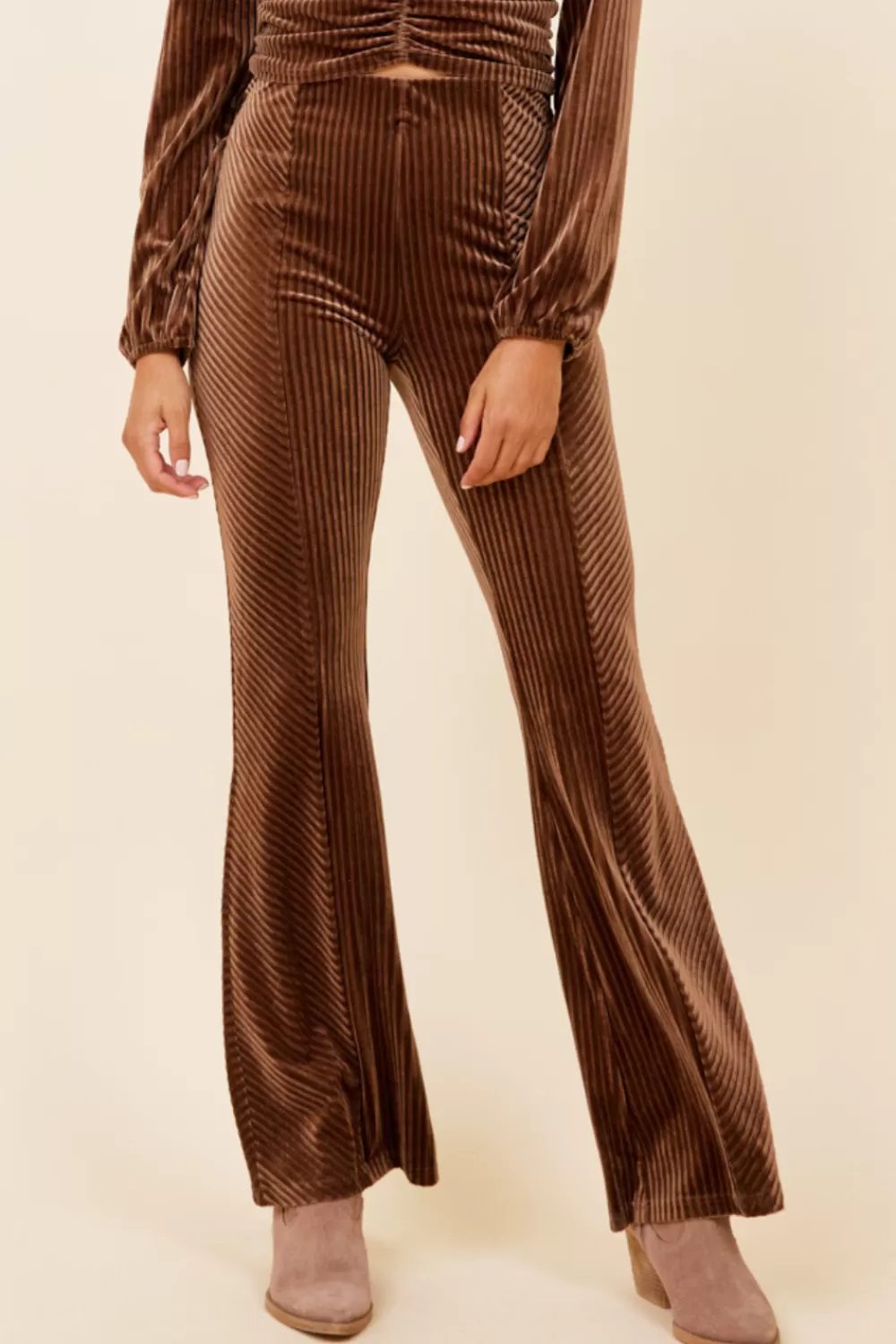 Vintage Havana Taupe Velvet Cord Pant