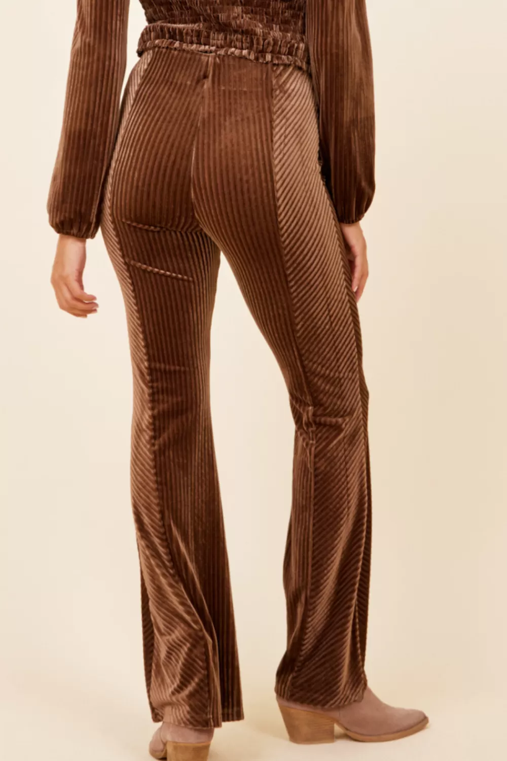 Vintage Havana Taupe Velvet Cord Pant