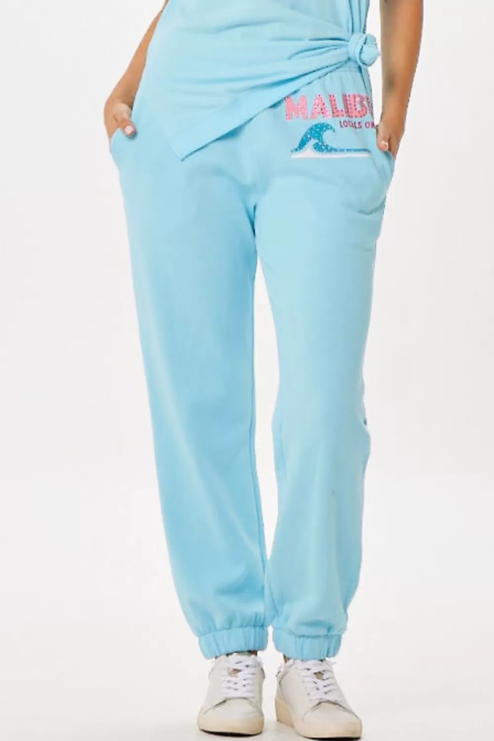 Vintage Havana Tropical Blue Malibu Jet Setter Surf Wash Jogger