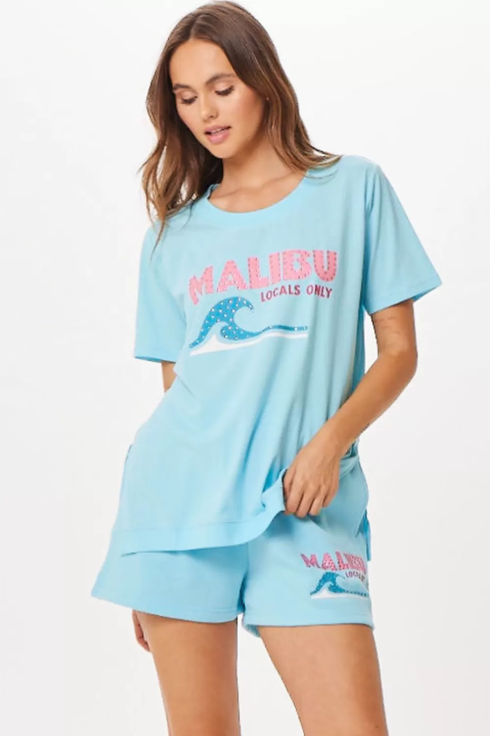 Vintage Havana Tropical Blue Malibu Jet Setter T-Shirt