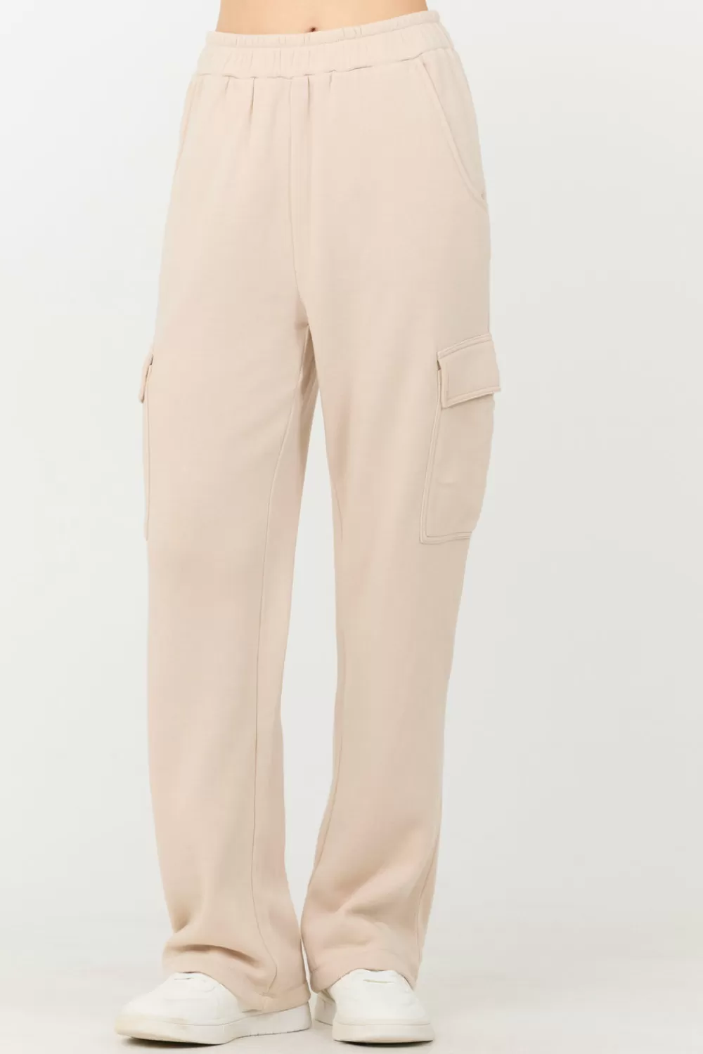 Vintage Havana Vanilla Cream Cashmere Fleece Cargo Pants