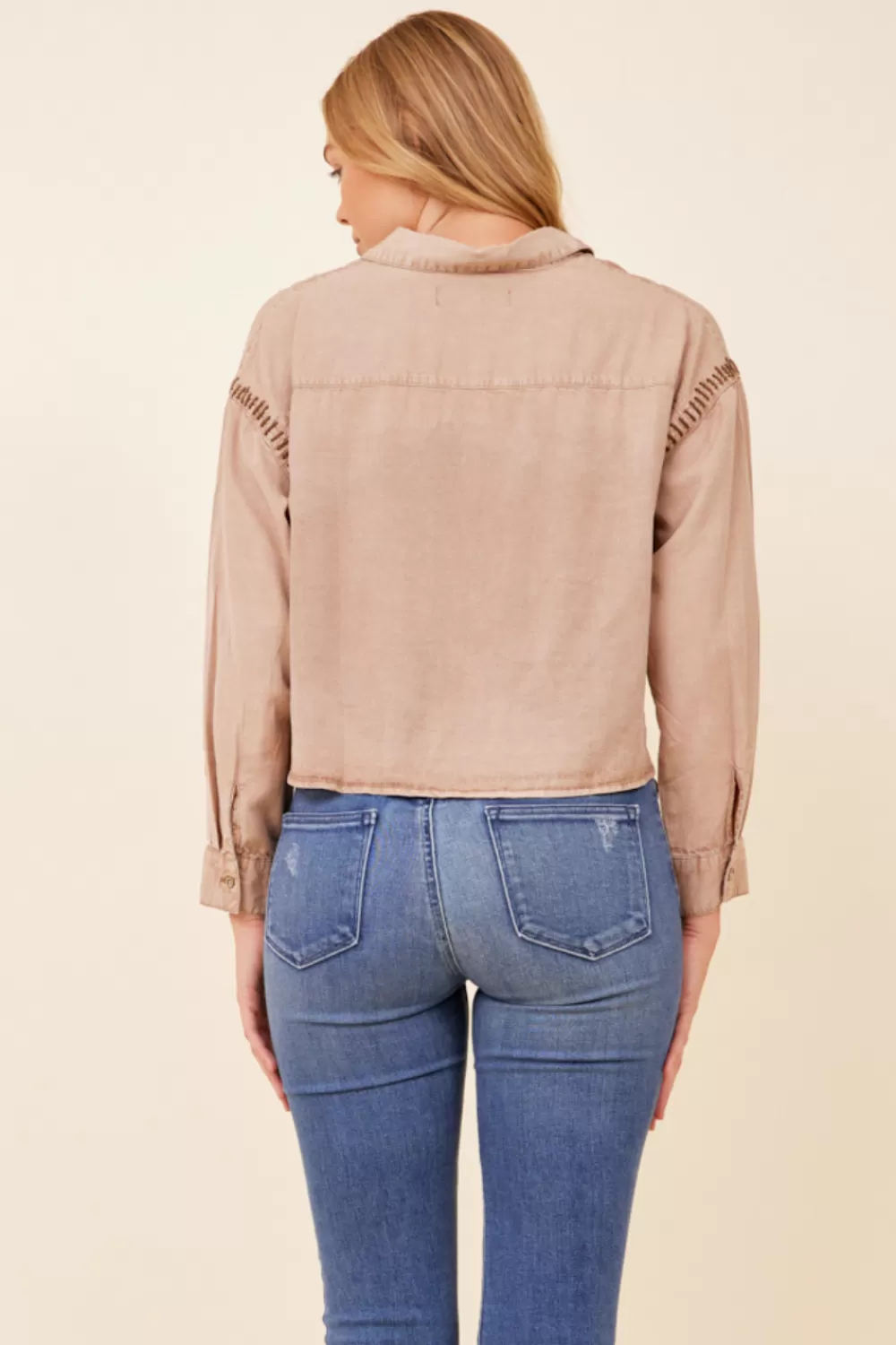 Vintage Havana Washed Caramel W/ Tonal Darker Whip Stitching