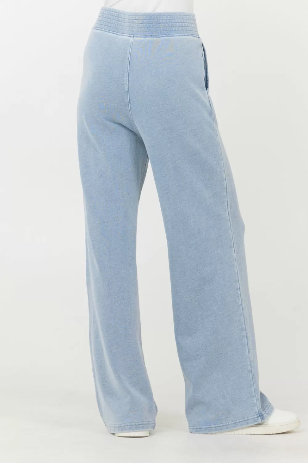 Vintage Havana Washed Denim Terry Fleece Pant