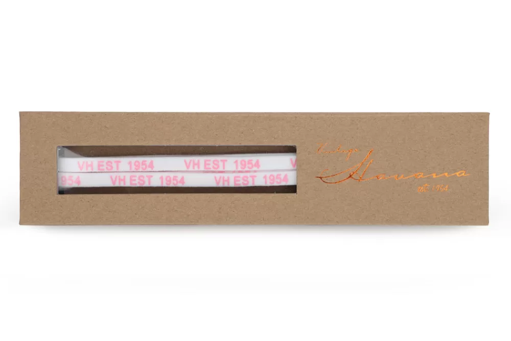 Vintage Havana WHITE PINK SILVER TIP LACES