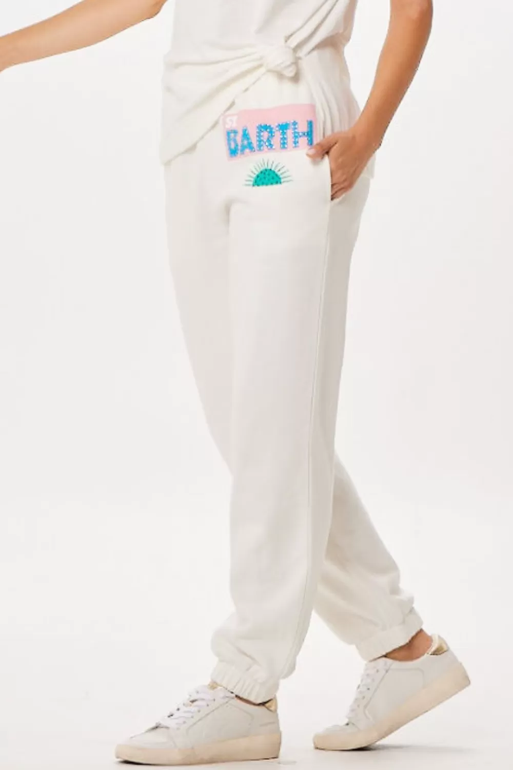 Vintage Havana White St. Barth Jet Setter Surf Wash Jogger