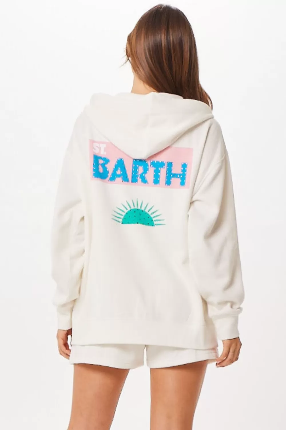 Vintage Havana White St. Barth Jet Setter Surf Wash Zip Up