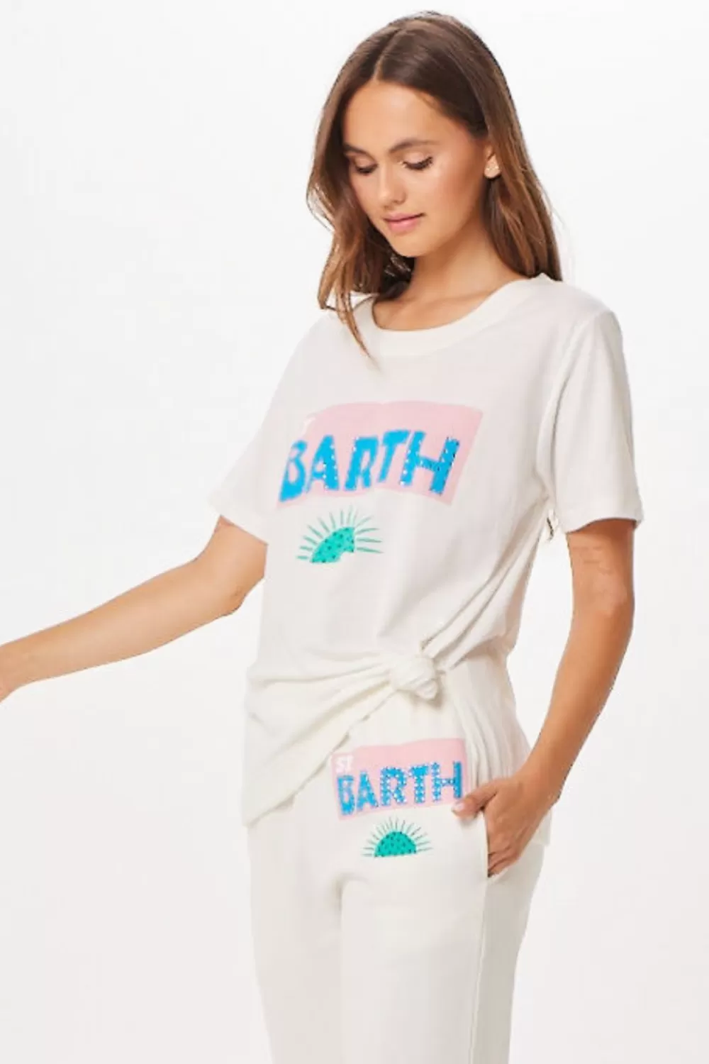 Vintage Havana White St. Barth Jet Setter T-Shirt